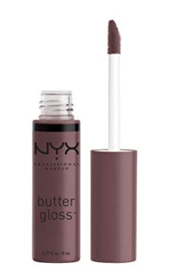 NYX Professional Makeup Butter Gloss—Cinnamon Roll, Dusty Nude Mauve