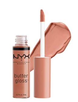 NYX Professional Makeup Butter Gloss—Madeleine, Mid-Tone Nude