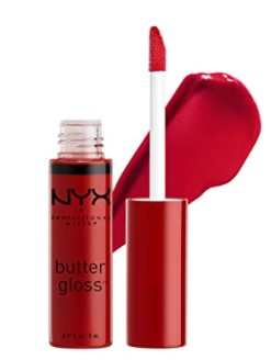 NYX Professional Makeup Butter Gloss—Red Velvet, Deep Red