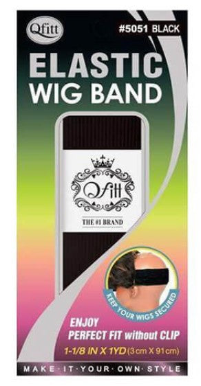 Qfitt Elastic Wig Band—Black