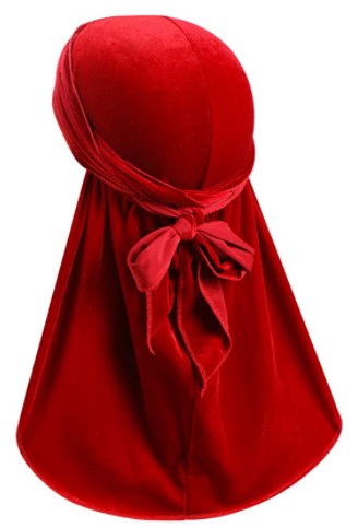 BOW WOW Power Wave Velvet Luxe Durag—Red