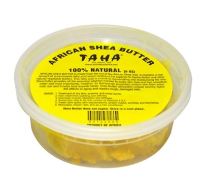 Taha African Shea Butter—Yellow Chunky 5oz