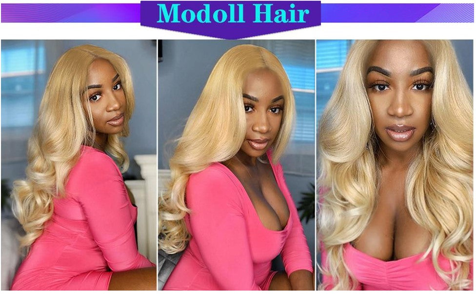 Modoll Hair—Blonde Body Wave 13x4 Lace Front