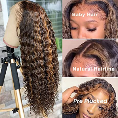 ISEE Hair —13x4 Transparent Lace Front Deep Curly 30"