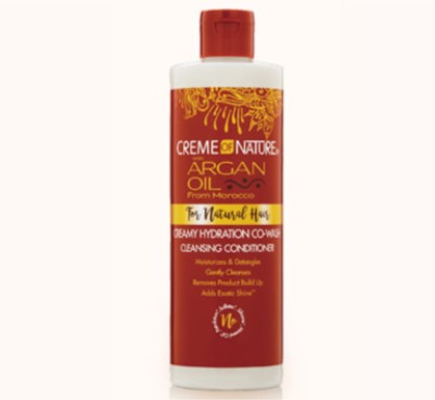 Cream of Nature Argan Oil from Morocco—Creamy Hydration Co-Wash Cleansing Conditioner